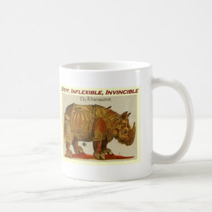 Steifes, unbeugsames, unbesiegbares Nashorn Kaffeetasse