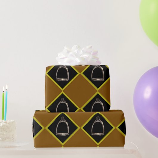 Steigbügel in Diamanten Geschenkpapier (Partygeschenke)