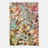 Steige mit Gradienten oder Rauch, orange bis farbi Geschirrtuch (Vertikal)