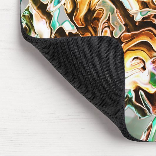 Steige mit Gradienten oder Rauch, orange bis farbi Mousepad (Ecke)