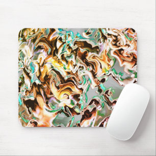 Steige mit Gradienten oder Rauch, orange bis farbi Mousepad