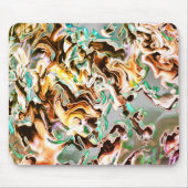 Steige mit Gradienten oder Rauch, orange bis farbi Mousepad (Vorne)