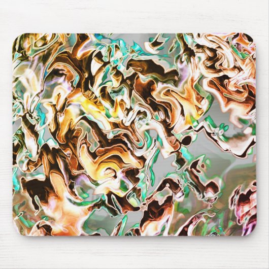 Steige mit Gradienten oder Rauch, orange bis farbi Mousepad (Vorne)