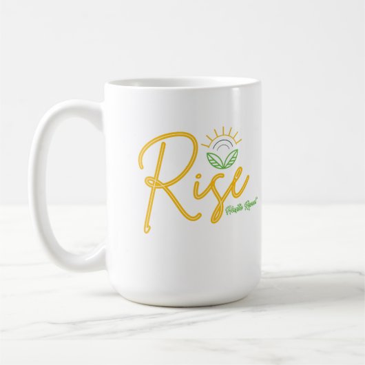 Steigen. Hustle. Wieder von vorne. - Motivation mo Kaffeetasse (Links)