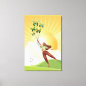 steigen | Mädchen mit Schmetterlingen Leinwand Kun (Vorderseite)