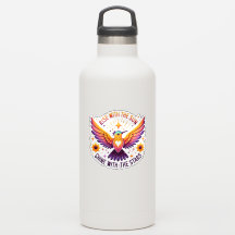 Steigen mit Sonnenaufkleber