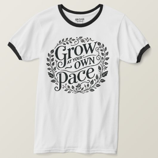 Steigen Sie an Ihrem eigenen Pace-Ringer-T - Shirt (Design vorne)