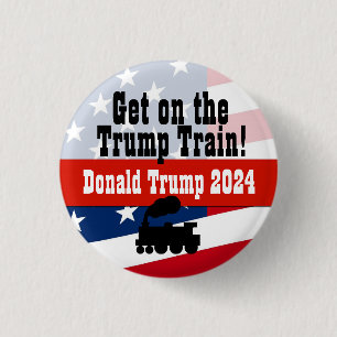 Steigen Sie auf den Trump-Zugschalter Donald Trump Button