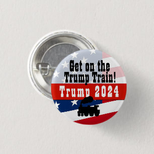 Steigen Sie auf den Trump-Zugschalter Donald Trump Button