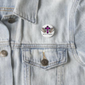 Steigen Sie auf Flügel-Rosa an Button (Beispiel)