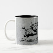 Steigen Sie auf und gehen Sie hoch Zweifarbige Tasse (Links)