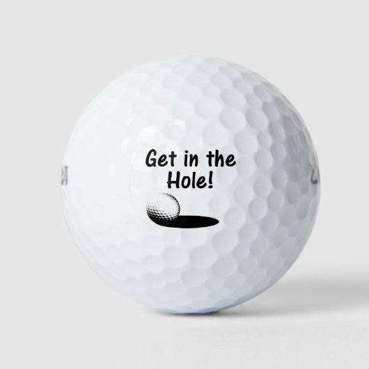 Steigen Sie ein in das Loch Golfball (Vorderseite)