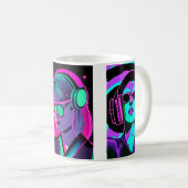 Steigen Sie ein in Ihren Groove | Psychedelische K Kaffeetasse (VorderseiteRechts)