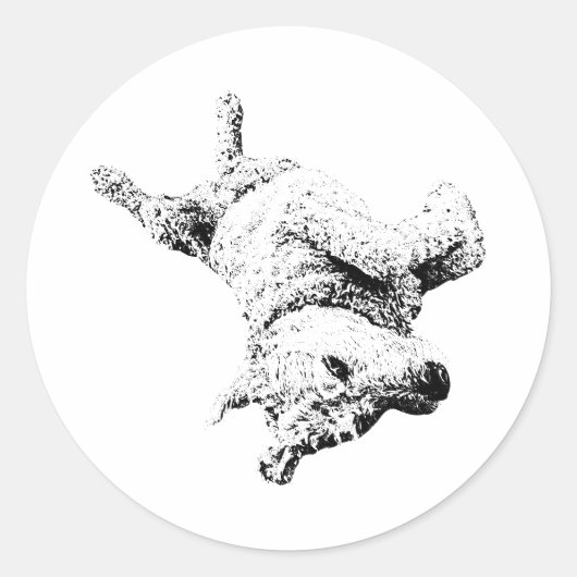 Steigen Sie ein Runder Aufkleber (Vorderseite)