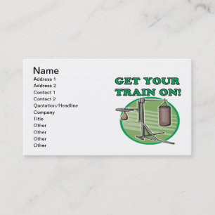Steigen Sie Ihren Zug in ein Visitenkarte