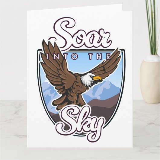 Steigen Sie in das Sky-Logo ein Karte (Vorderseite)