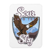 Steigen Sie in das Sky-Logo ein Magnet (Vertikal)