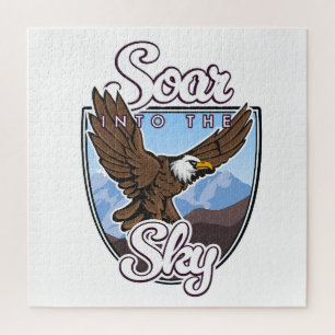 Steigen Sie in das Sky-Logo ein Puzzle