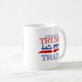 Steigen Sie in den Trumpf-Zug ein - Anti-Trumpf - Kaffeetasse (VorderseiteRechts)