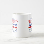 Steigen Sie in den Trumpf-Zug ein - Anti-Trumpf - Kaffeetasse (Mittel)