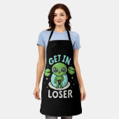 Steigen Sie in Loser Alien UFO Funny ein Schürze (Getragen)