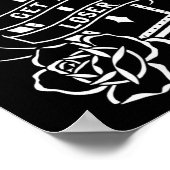 Steigen Sie in Loser Punk Goth Tattoo Coffin Poster (Ecke)