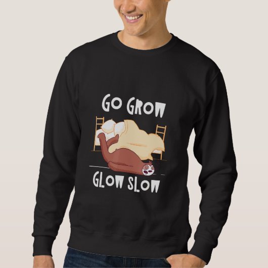 Steigen Sie langsam langsam aus, Inspirationsschle Sweatshirt (Vorderseite)