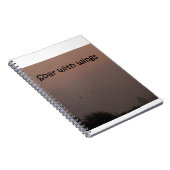 Steigen Sie mit Flügeln an Notizblock (Rechte Seite)