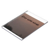 Steigen Sie mit Flügeln an Notizblock (Linke Seite)