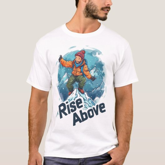 Steigen Sie über das Bergklimperdesign - erobern S T-Shirt (Vorderseite)