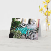 steigen Sie zurück in das Fahrrad ein Karte (Gelbe Blume)