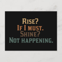 Steigen? Wenn ich muss. Shine? Nicht Ereignis.