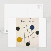 Steigend, fallend, Flug von Sophie Taeuber-Arp Postkarte (Vorne/Hinten)