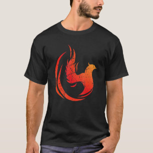 Steigende Bird Phoenix Mythische Fantasie Firebird T-Shirt