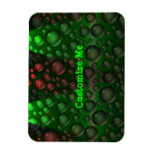 Steigende Blasen (grün und rot) Magnet (Vertikal)
