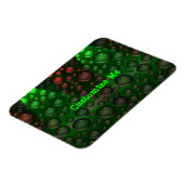 Steigende Blasen (grün und rot) Magnet (Linke Seite)