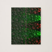 Steigende Blasen (grün und rot) Puzzle (Vertikal)