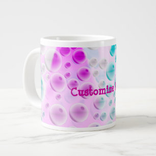 Steigende Blasen (Pink&Blue) Jumbo-Tasse