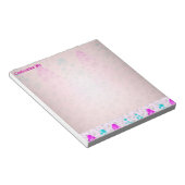 Steigende Blasen (Rosa und Blau) Notizblock (angewinkelt)