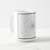 Steigende Deosil Fibonacci gewundene Tasse (Vorderseite Links)