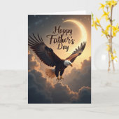 Steigende Fathers Day Emblem Karte (Gelbe Blume)