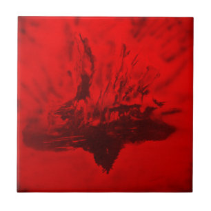 Steigende Fliese Phoenix für Dekor, Trivet,