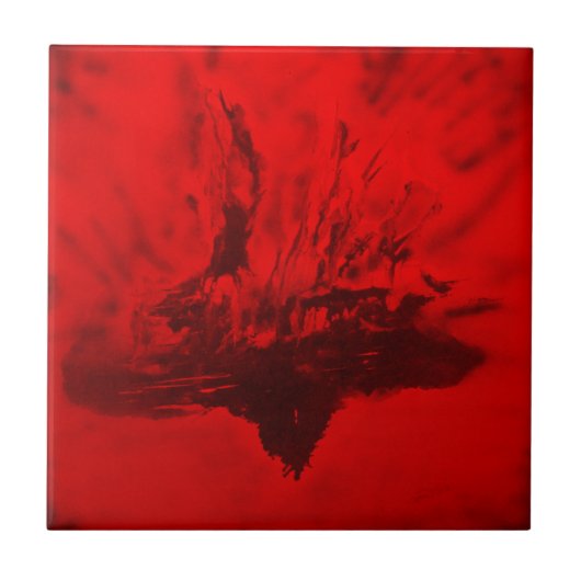 Steigende Fliese Phoenix für Dekor, Trivet, (Vorderseite)