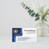 Steigende Flutwasseraustrittsrohre Visitenkarte (Stehend Vorderseite)