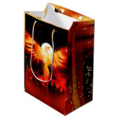 Steigende Geschenk-Tasche Phoenix Mittlere Geschenktüte (Vorderseite Schrägansicht)