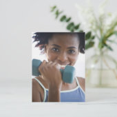 Steigende Gewichte Postkarte (Stehend Vorderseite)