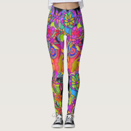 Steigende Herz-Leggings durch Leslie Clair Bures Leggings