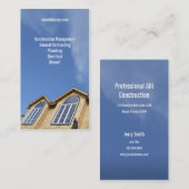 Steigende Himmel-Auftragnehmer-Visitenkarte Visitenkarte (Vorne/Hinten)