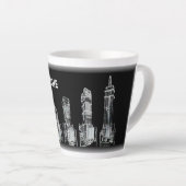 Steigende hohe - benutzerdefinierte Latte Tasse (Rechte Ecke)