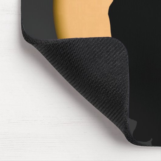 Steigende Mond-Katzen-Silhouette Mousepad (Ecke)